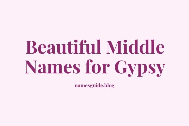 47+ Beautiful Middle Names for Gypsy