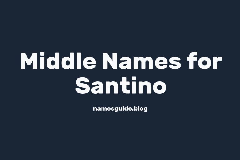 66+ Middle Names for Santino: The Perfect Complement