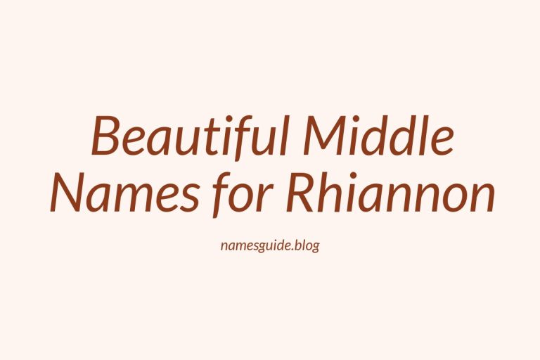 51+ Beautiful Middle Names for Rhiannon