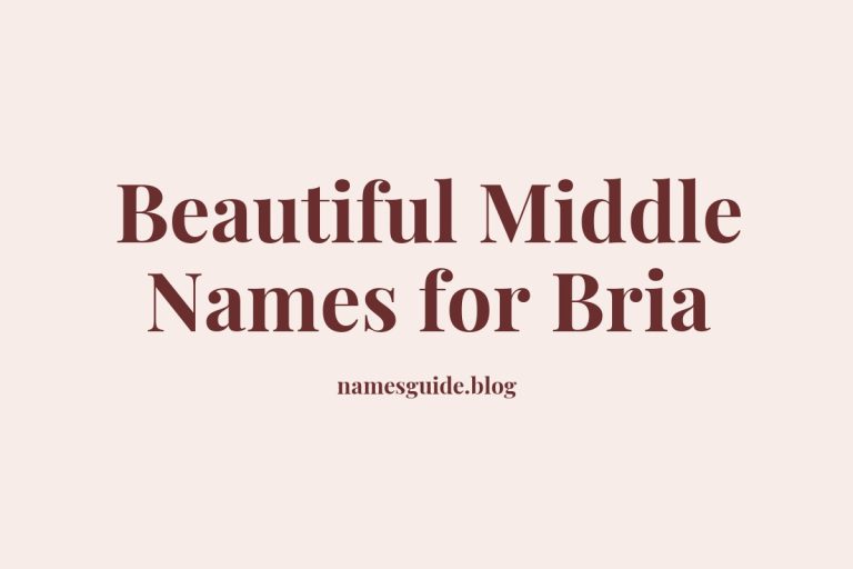 67+ Beautiful Middle Names for Bria: Find the Perfect Fit