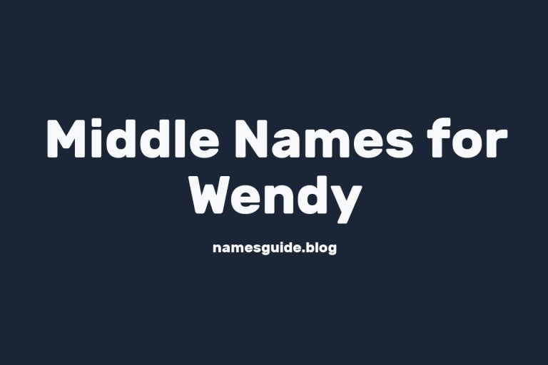 52+ Middle Names for Wendy: The Perfect Complement