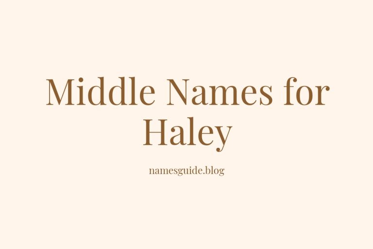 71+ Middle Names for Haley: The Ultimate List