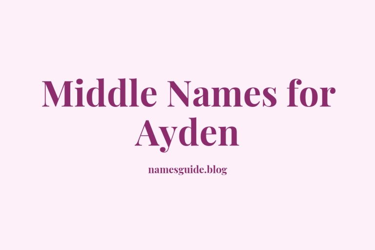 74+ Middle Names for Ayden: The Ultimate List