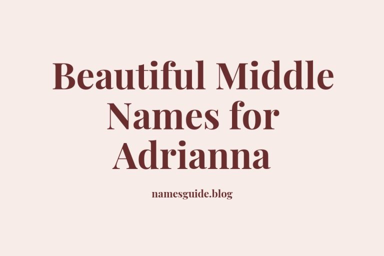 67+ Beautiful Middle Names for Adrianna