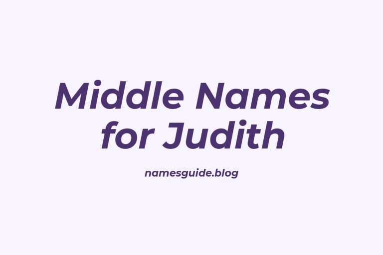 53+ Middle Names for Judith: Find the Perfect Fit