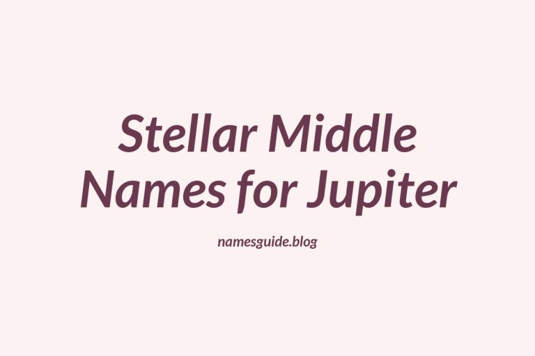 58+ Stellar Middle Names for Jupiter: Find the Perfect Fit