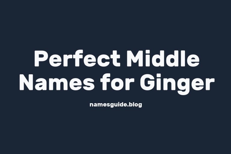 62+ Perfect Middle Names for Ginger