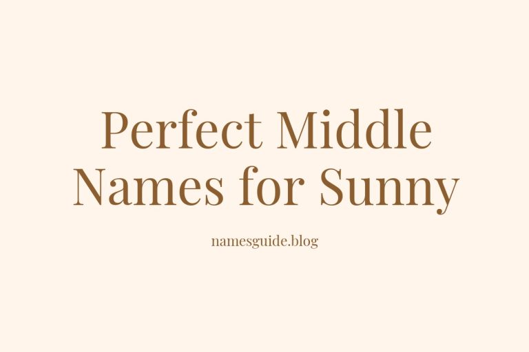 59+ Perfect Middle Names for Sunny: Find the Ideal Match