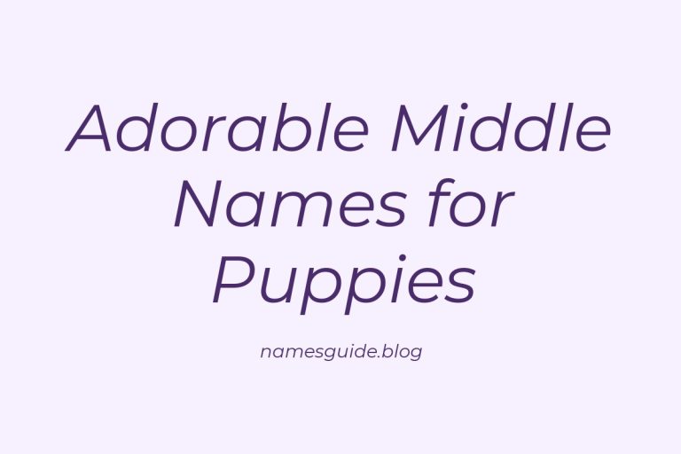 69+ Adorable Middle Names for Puppies: Find the Perfect Fit