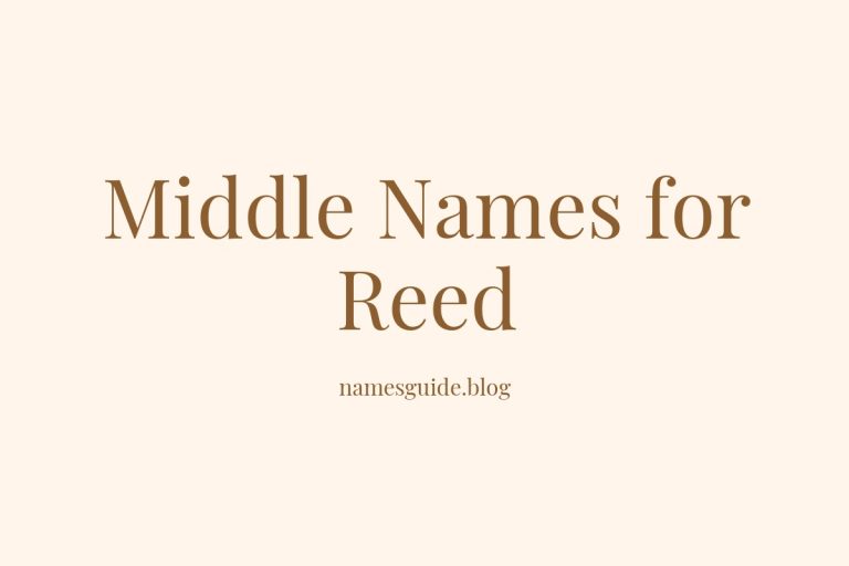 77+ Middle Names for Reed: The Ultimate Guide