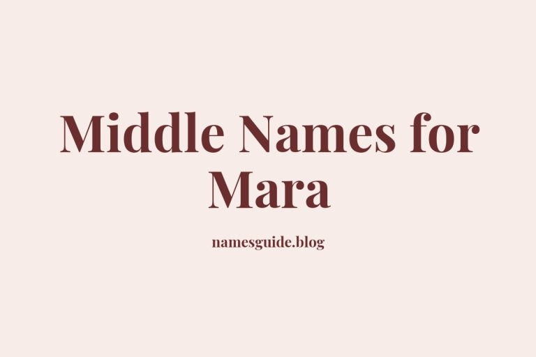 66+ Middle Names for Mara: The Perfect Complement