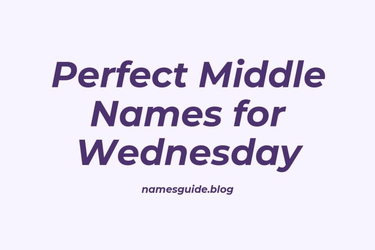 61+ Perfect Middle Names for Wednesday