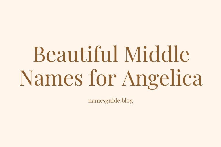 68+ Beautiful Middle Names for Angelica