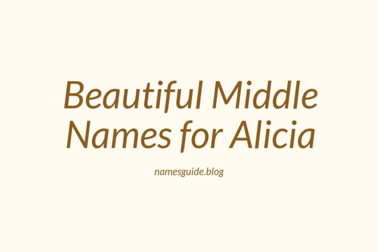 54+ Beautiful Middle Names for Alicia: Find the Perfect Match