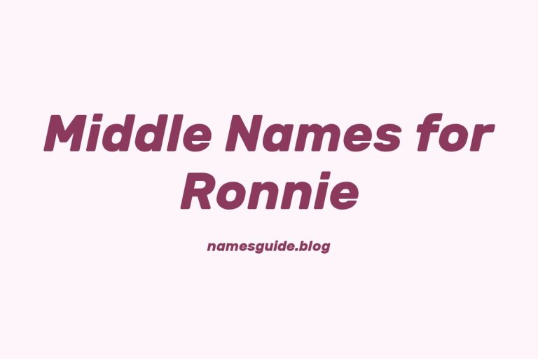 60+ Middle Names for Ronnie: The Ultimate Guide