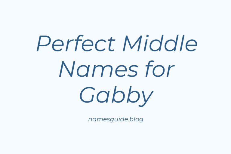 47+ Perfect Middle Names for Gabby