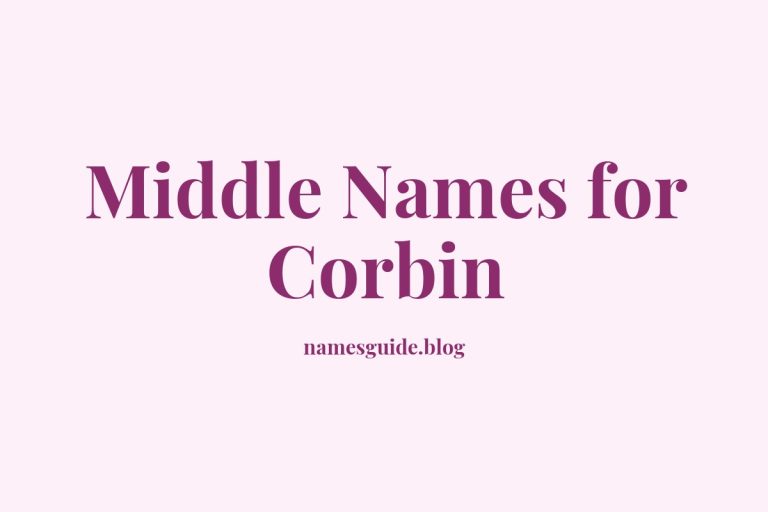 68+ Middle Names for Corbin: The Ultimate Guide