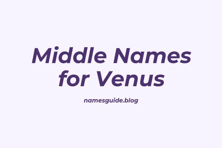 69+ Middle Names for Venus: The Perfect Complement