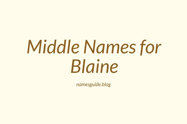 53+ Middle Names for Blaine: The Ultimate List