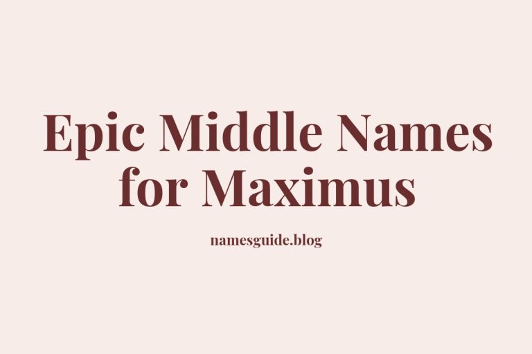 52+ Epic Middle Names for Maximus: Find the Perfect Fit