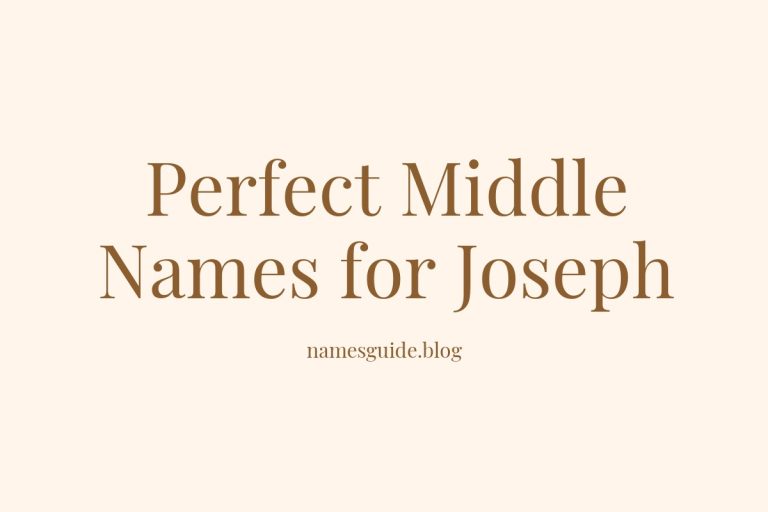 59+ Perfect Middle Names for Joseph