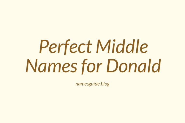 53+ Perfect Middle Names for Donald: Find the Best Fit