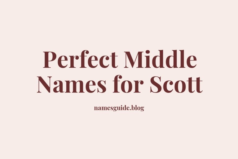 67+ Perfect Middle Names for Scott: Find the Ideal Match