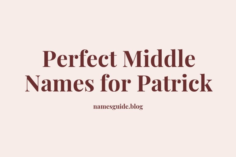 63+ Perfect Middle Names for Patrick: Find the Ideal Match
