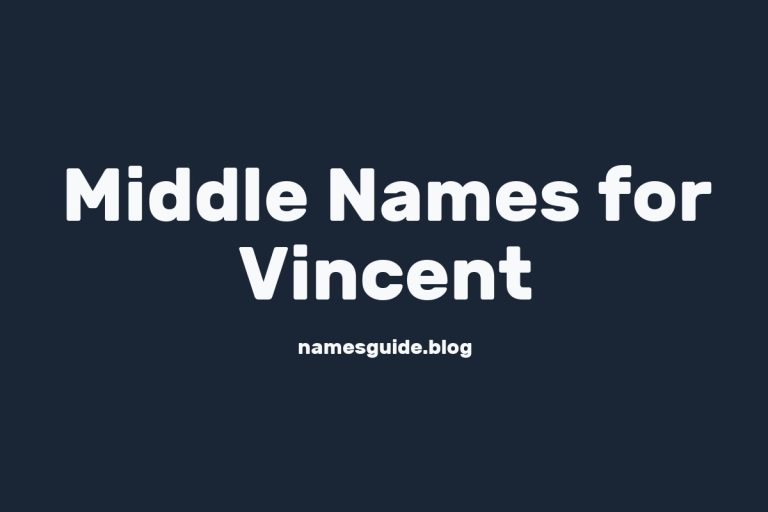 61+ Middle Names for Vincent: The Perfect Complement