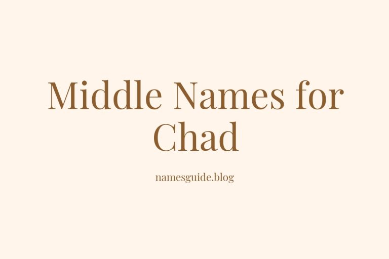 80+ Middle Names for Chad: The Ultimate Guide