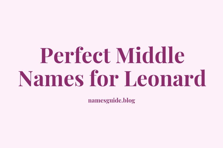 67+ Perfect Middle Names for Leonard: Find the Ideal Fit