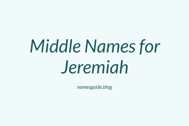 49+ Perfect Middle Names for Jeremiah