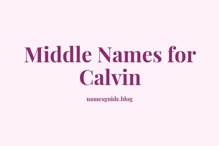 81+ Middle Names for Calvin: The Ultimate Guide