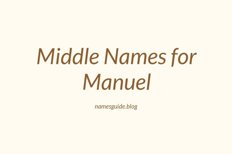 46+ Middle Names for Manuel: The Perfect Complement