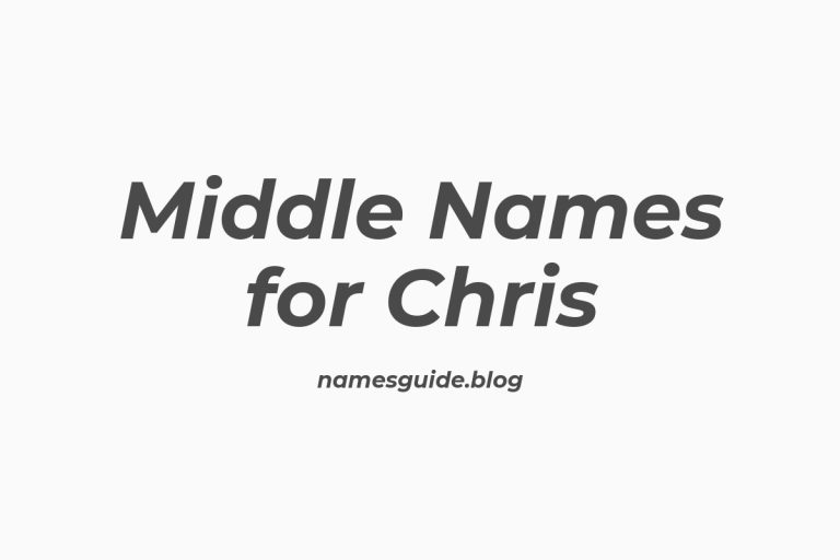 81+ Middle Names for Chris: The Ultimate Guide