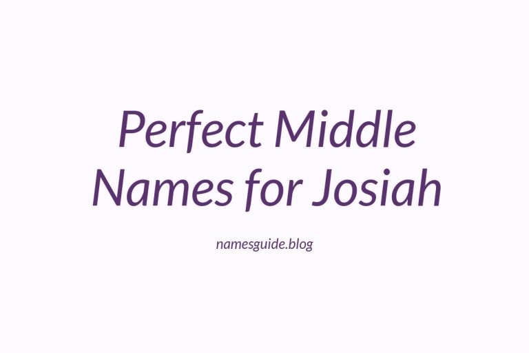 36+ Perfect Middle Names for Josiah