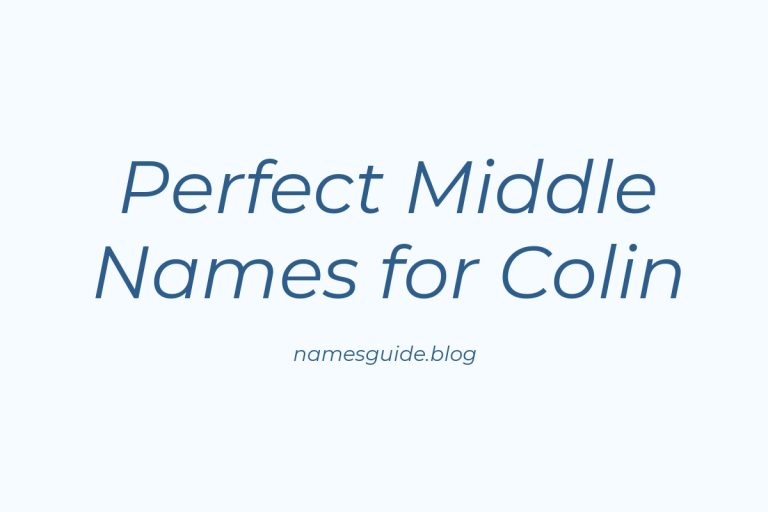 71+ Perfect Middle Names for Colin: Find the Ideal Match