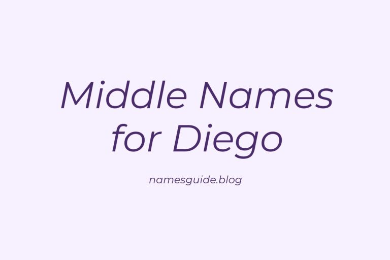 82+ Middle Names for Diego: The Ultimate Guide