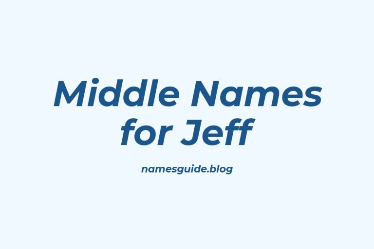 58+ Middle Names for Jeff: The Ultimate Guide