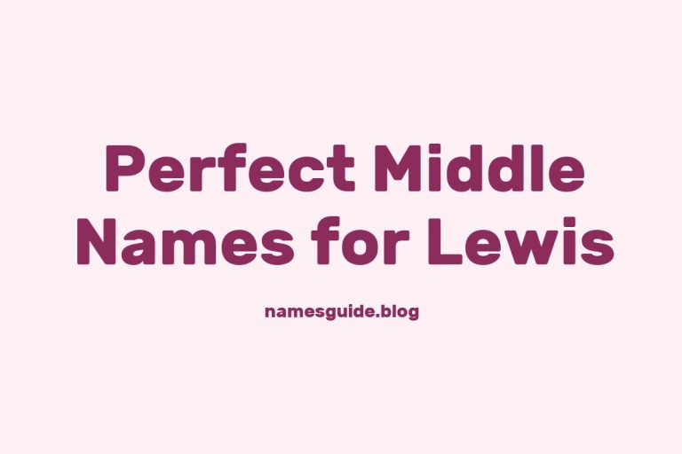 74+ Perfect Middle Names for Lewis: Find the Ideal Match