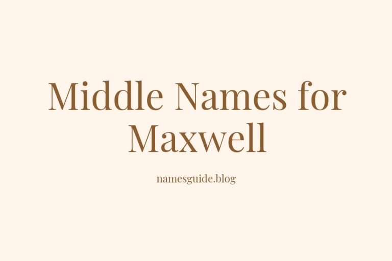 84+ Middle Names for Maxwell: The Ultimate List