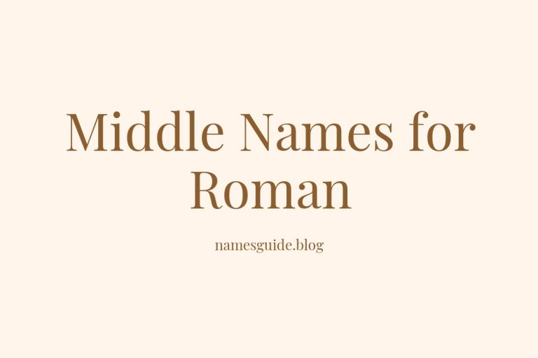 60+ Middle Names for Roman: The Ultimate Guide