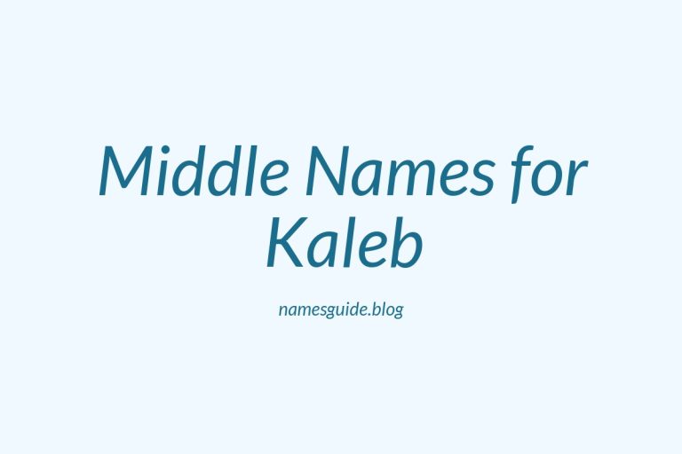 39+ Middle Names for Kaleb: The Perfect Complement