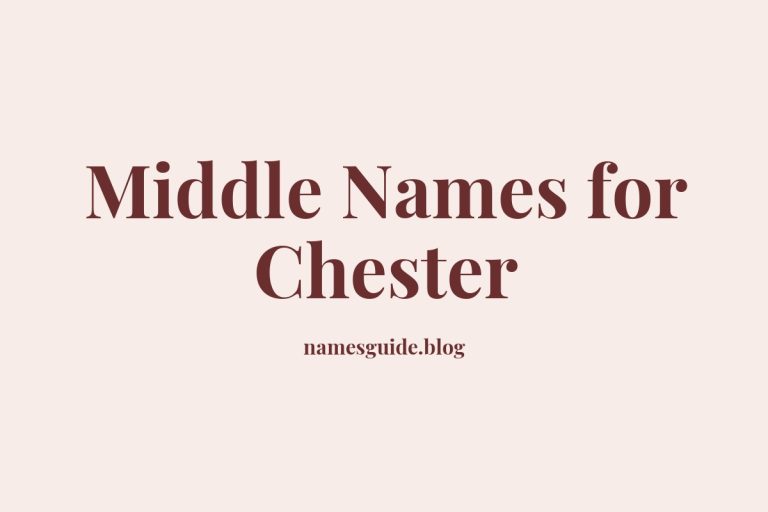 78+ Middle Names for Chester: The Ultimate Guide