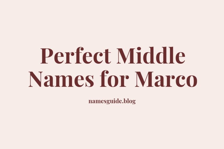 49+ Perfect Middle Names for Marco: Find the Ideal Match