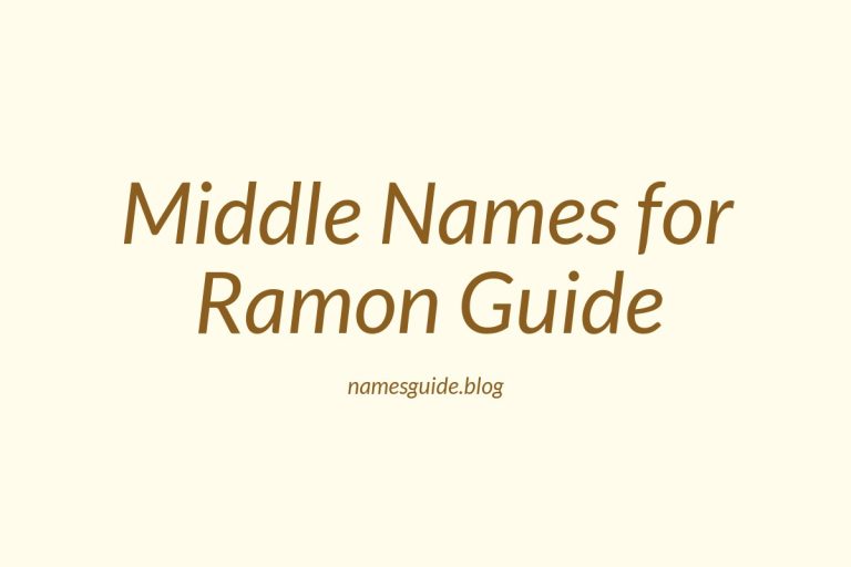 76+ Middle Names for Ramon: The Ultimate Guide