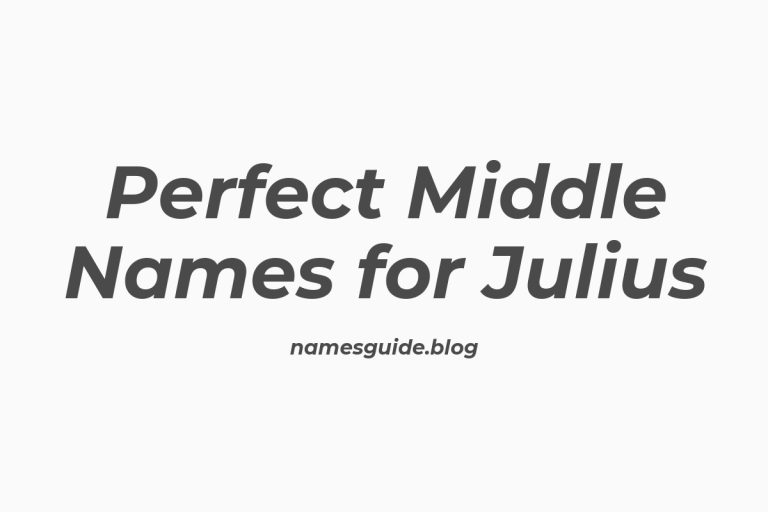 67+ Perfect Middle Names for Julius: Find the Ideal Fit