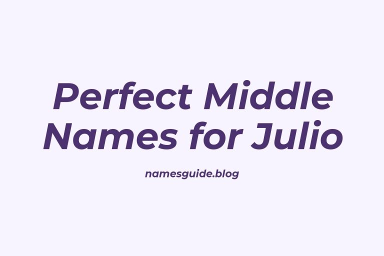 41+ Perfect Middle Names for Julio: Find the Ideal Match