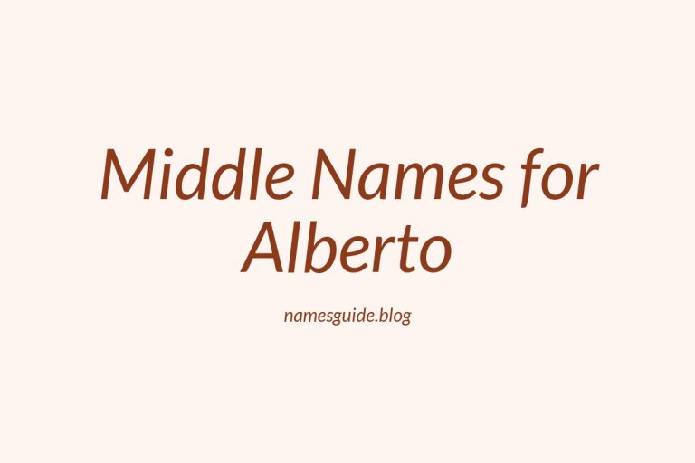 56+ Middle Names for Alberto: The Perfect Complement
