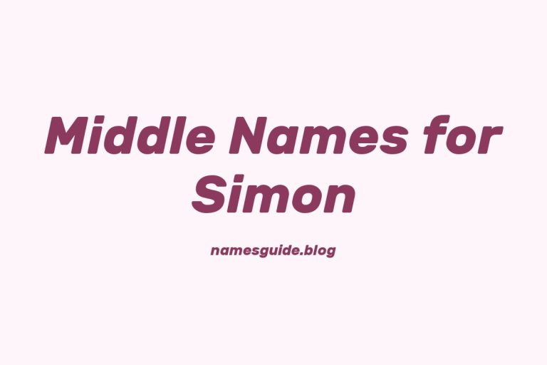 72+ Middle Names for Simon: The Ultimate Guide